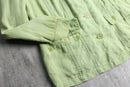 lime green linen jacket