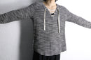border lace-up cut and sewn