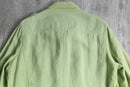 lime green linen jacket