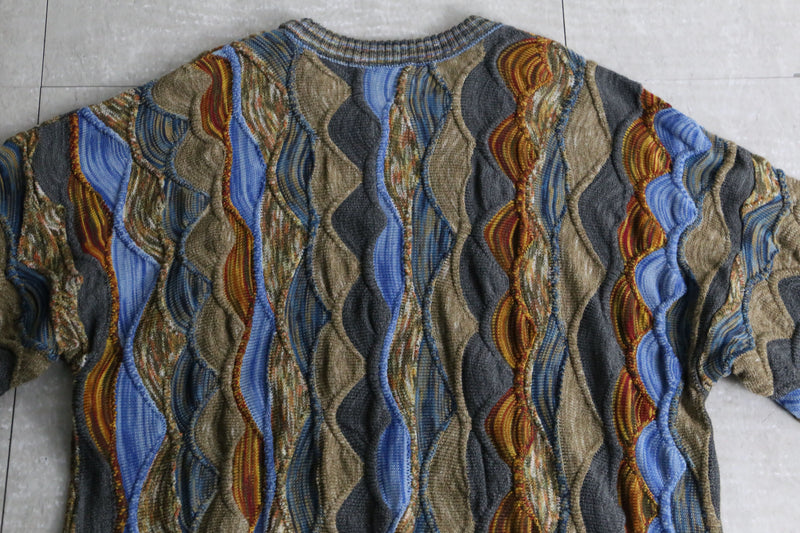 “TUNDRA” dull color 3D design knit