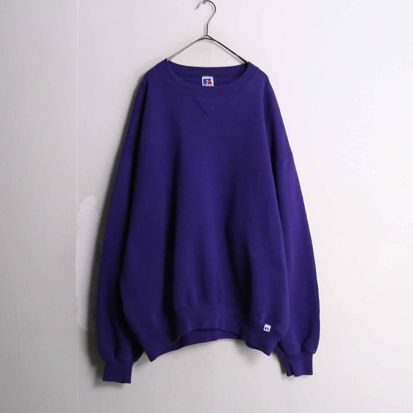 "Russell athletic" purple color cotton & poly sweat