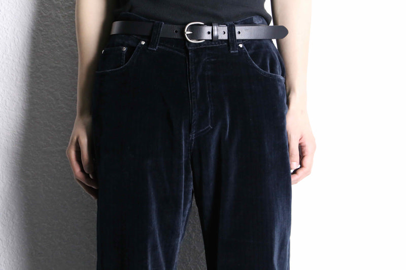 "VERSACE" velour stripe tapered pants