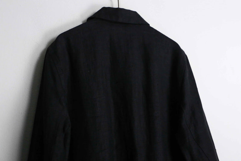 black color linen shirt