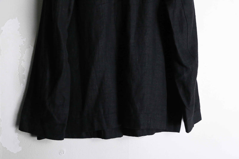 black color linen shirt