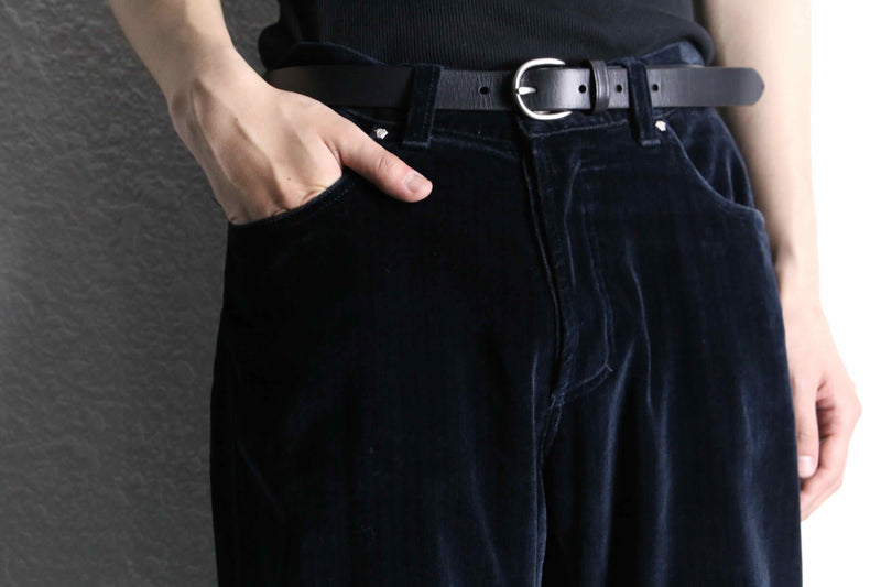 "VERSACE" velour stripe tapered pants
