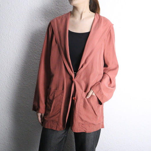 ”BF” pink hoodie silk jacket