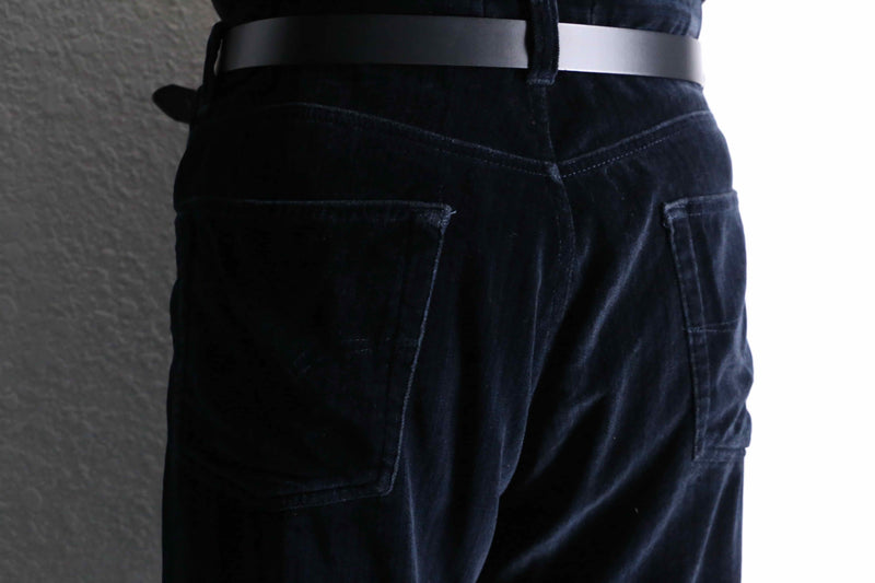 "VERSACE" velour stripe tapered pants