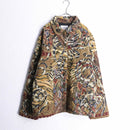 “CHICO'S” full pattern patchwork gobelin jacket