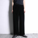 black velour easy pants