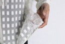 pure white pattern sheer L/S shirt