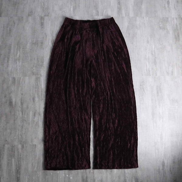 2000s herringbone pattern velour pants