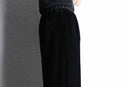 black velour easy pants