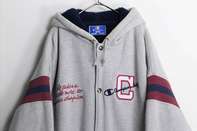 "Champion" boa&quilting liner sweat blouson