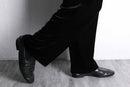 black velour easy pants