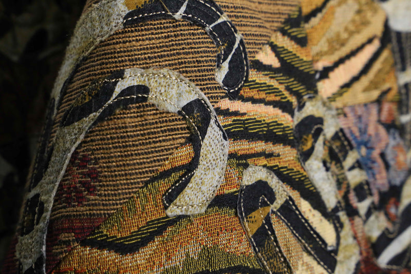 “CHICO'S” full pattern patchwork gobelin jacket