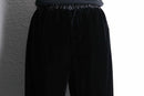 black velour easy pants