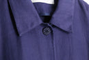 purple-ish blue 5B L/S  linen shirt jacket