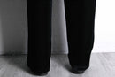black velour easy pants