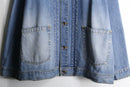 “SEAN JOHN” fade indigo loose denim jacket