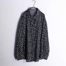 monotone random dot pattern L/S shirt