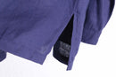 purple-ish blue 5B L/S  linen shirt jacket