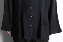 black linen loose shirt