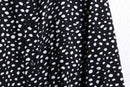 monotone random dot pattern L/S shirt