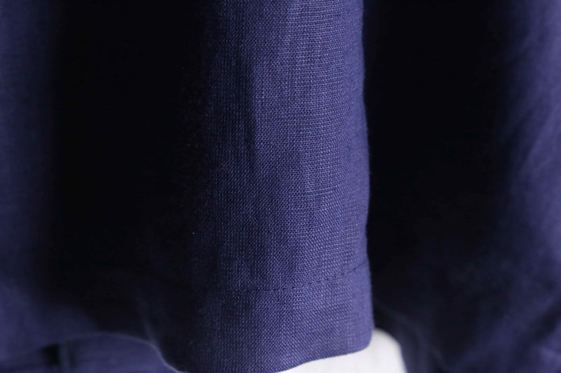 purple-ish blue 5B L/S  linen shirt jacket