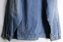 “SEAN JOHN” fade indigo loose denim jacket