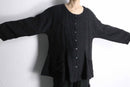 black linen loose shirt