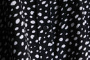 monotone random dot pattern L/S shirt