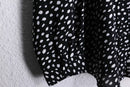 monotone random dot pattern L/S shirt