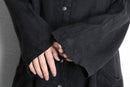 black linen loose shirt