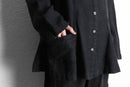 black linen loose shirt