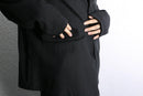 black easy shirt jacket