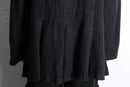 black linen loose shirt