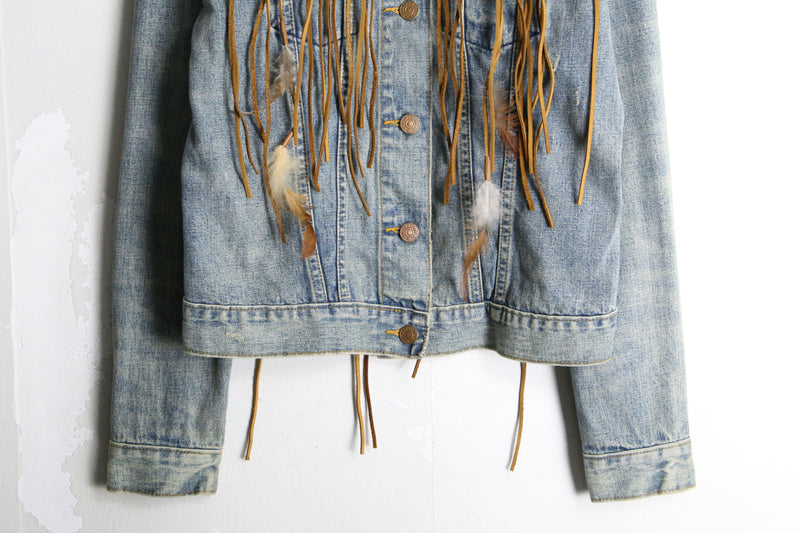 "Ralph Lauren DENIM & SUPPLY" fringe design denim