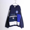 “Re:make”navy color docking sweat