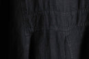 black linen loose shirt