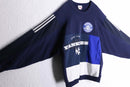 “Re:make”navy color docking sweat