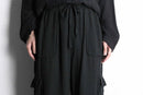 linen rayon straight cargo easy pants