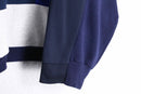 “Re:make”navy color docking sweat