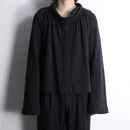 drape neck short jacket