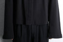 drape neck short jacket