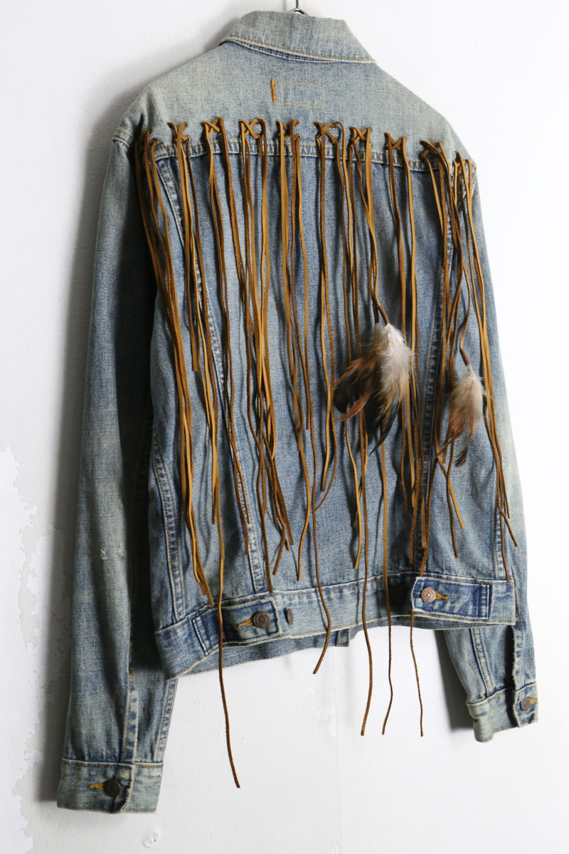 "Ralph Lauren DENIM & SUPPLY" fringe design denim