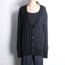 black stripe knitting pattern long cardigan