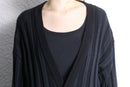 black stripe knitting pattern long cardigan