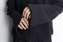 drape neck short jacket