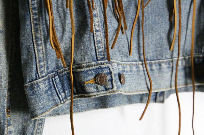 "Ralph Lauren DENIM & SUPPLY" fringe design denim