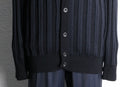black stripe knitting pattern long cardigan